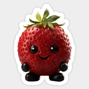 Cute Kawaii Strawberry Sticker